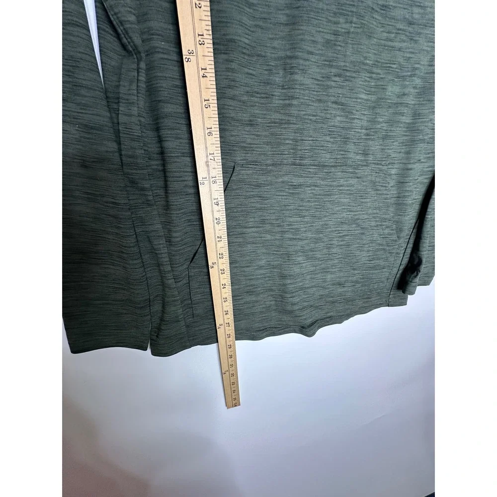 Spyder Active Pullover Hoodie Long‎ Sleeve Athletic Green Heathered Mens Medium
